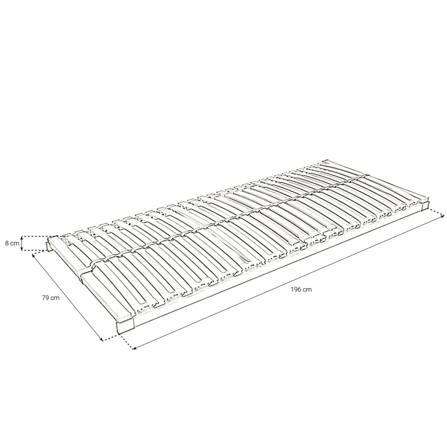 Lattenrost Favourite-NV mit Doppelleisten aus Bucheholz