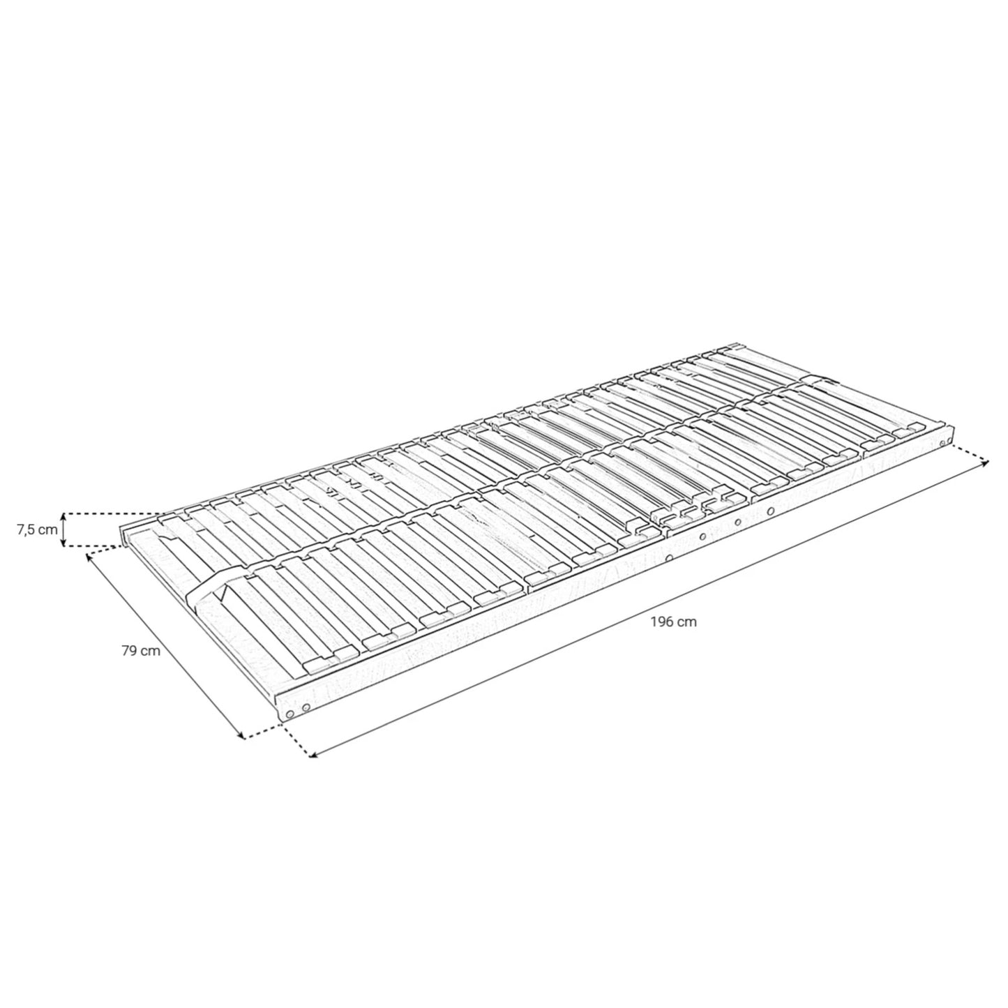 Elektrisch verstellbarer Lattenrost Flex-Birk-Samuri aus Birkenholz