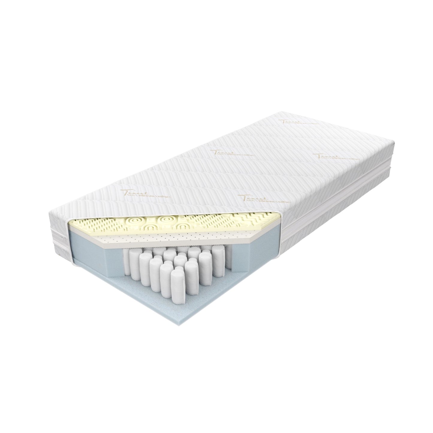 7 Zonen Federkernmatratze MYSTIC mit Latex & Memoryfoam H2
