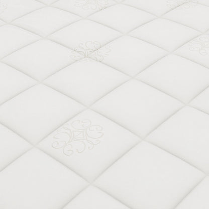 Luxus-Matratzenbezug aus 92% Viskose und 8% Hanffaser (230g/m2); ; elegantes Design & körperanpassende Steppung;