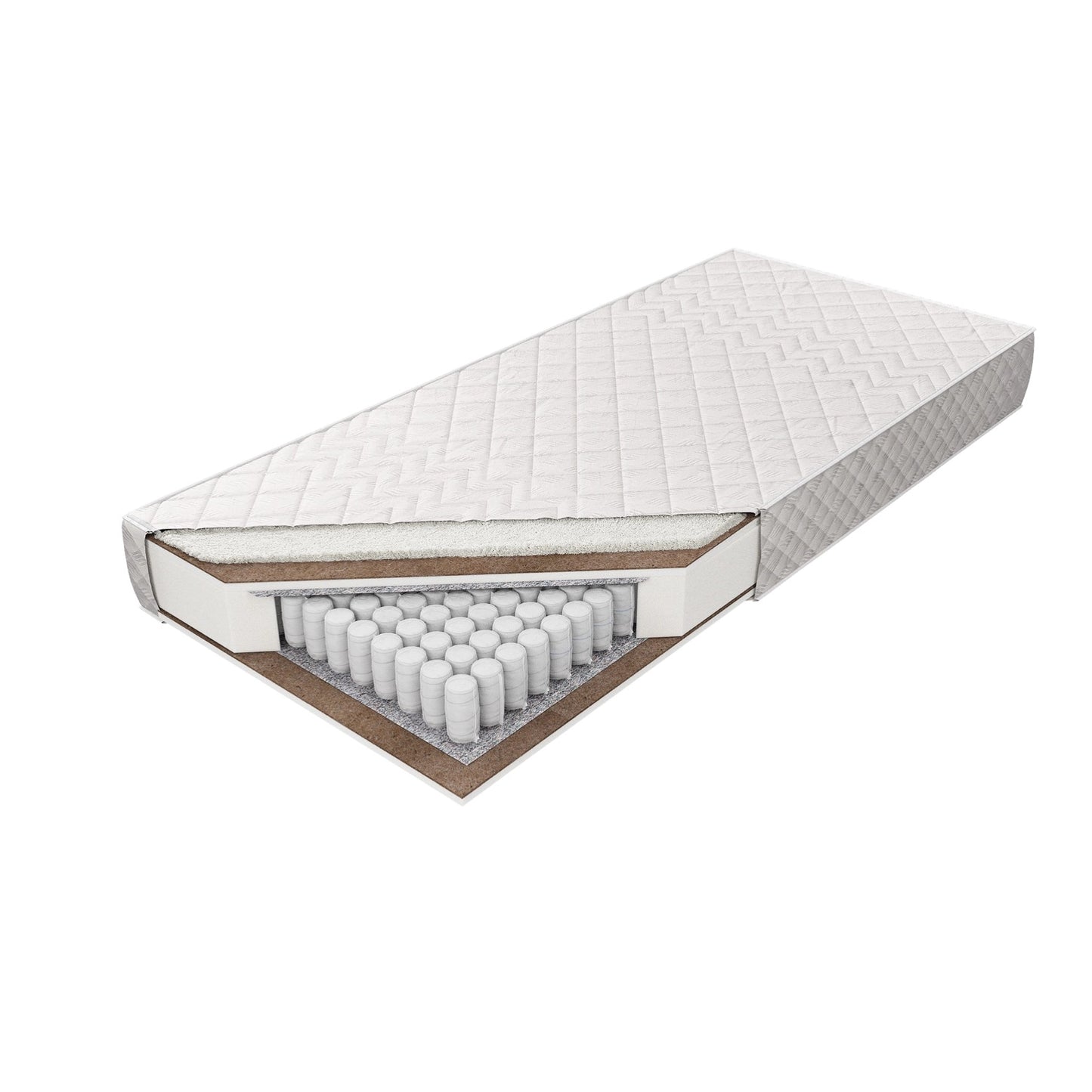 Sommer & Winter Federkernmatratze PALMA mit natürlicher Schafwolle & Kokosfaser H2