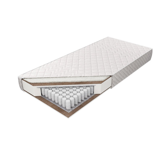 Sommer & Winter Federkernmatratze PALMA mit natürlicher Schafwolle & Kokosfaser H2