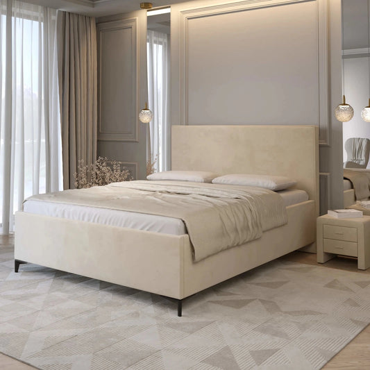 Voll ausgestattetes Poslterbett inkl. Kopfteil, Lattenrost mit Hydraulik, Bettkasten & Füßen; Polsterbett online bestellen; Polsterbett online kaufen