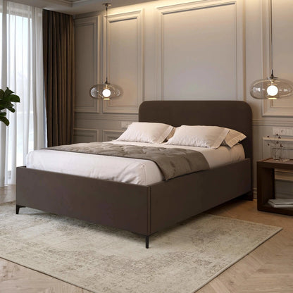 Voll ausgestattetes Poslterbett inkl. Kopfteil, Lattenrost mit Hydraulik, Bettkasten & Füßen; Polsterbett online bestellen; Polsterbetten onlineshop; Gepolstertes Bett kaufen; 