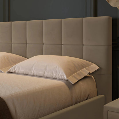 Modern gepolstertes Kopfteil; Polsterbetten bei artigo.at; Bett inkl. Kopfteil, Lattenrost mit Gasdruckzylindern, Bettkasten & Füßen; Polsterbett online bestellen; Polsterbetten onlineshop; Gepolstertes Bett kaufen; 