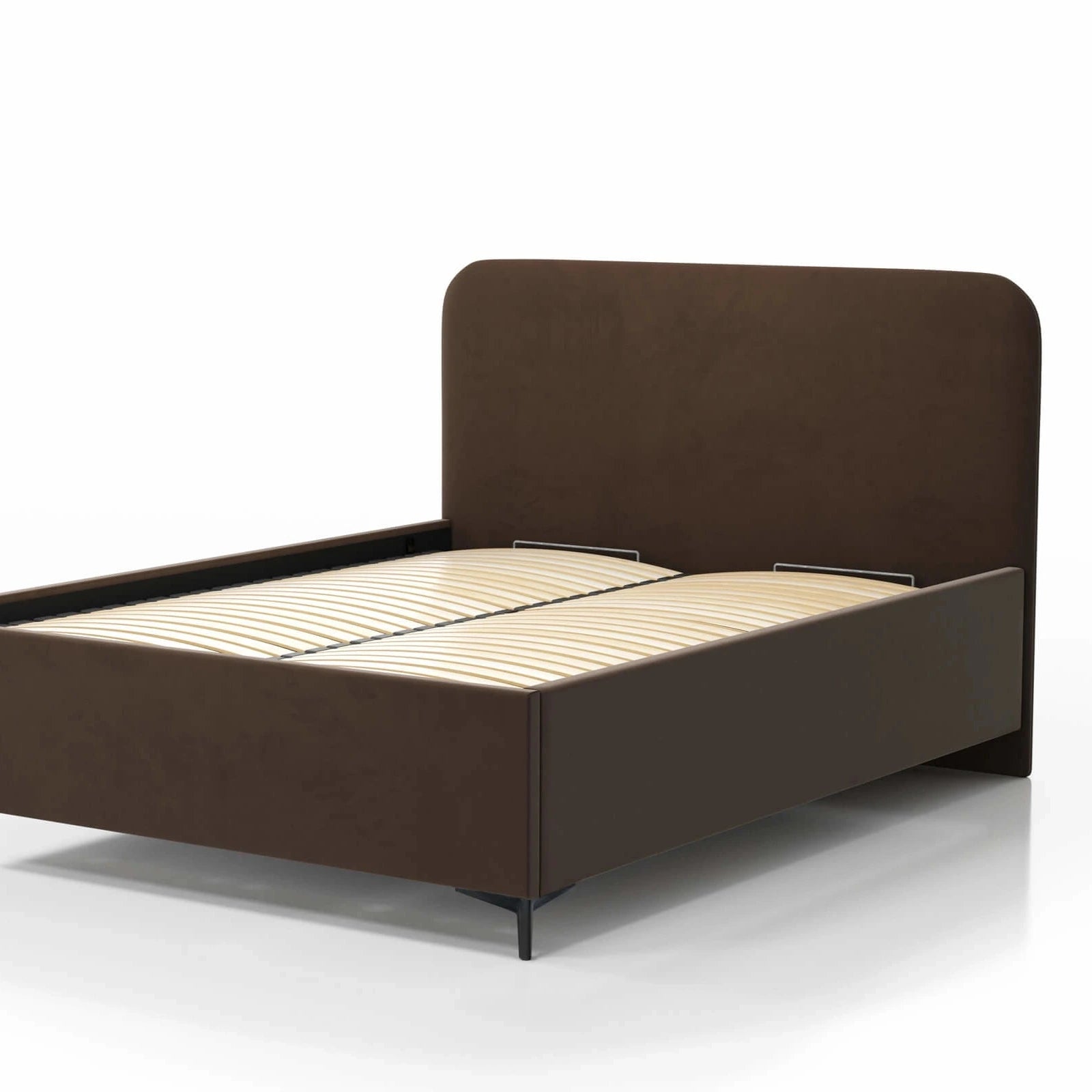 Voll ausgestattetes Poslterbett inkl. Kopfteil, Lattenrost mit Hydraulik, Bettkasten & Füßen; Gepolstertes Bett online bestellen; Bett onlineshop; Gepolstertes Bett kaufen; 