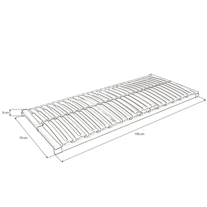 Lattenrost Favourite-NV mit Doppelleisten aus Bucheholz
