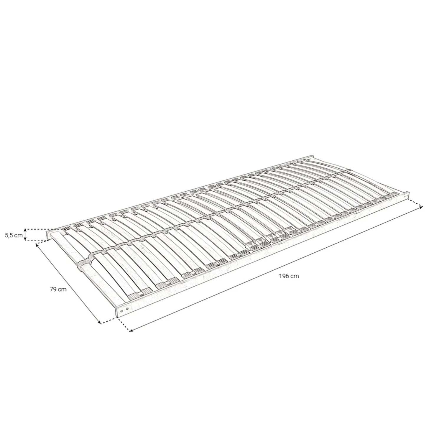 Lattenrost Flex-Birk-NV aus Birkenholz