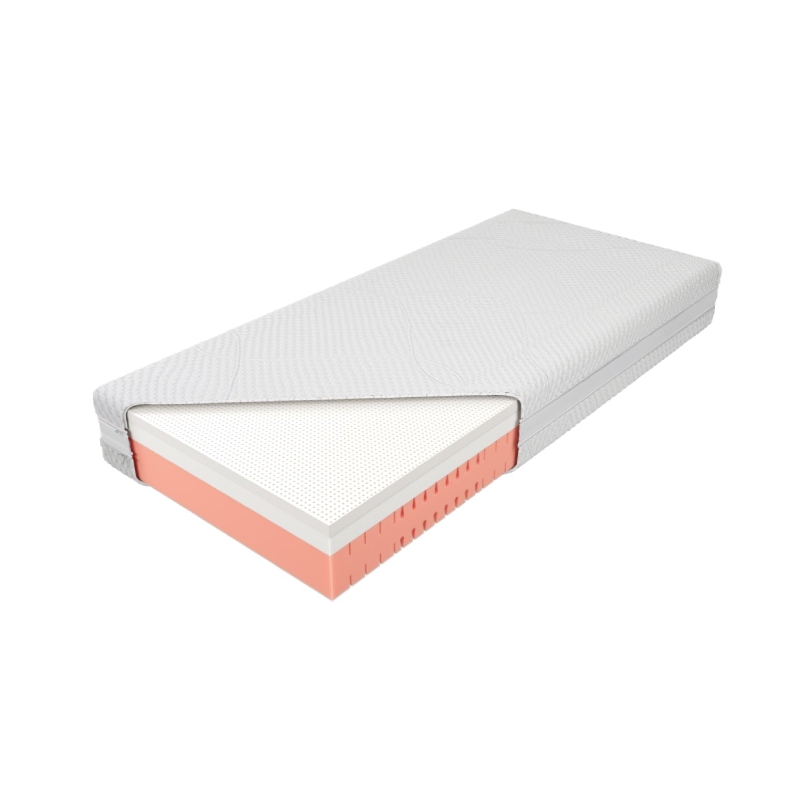 Matratze mit Naturlatex H3, latexähnlichem Komfortschaum LXI H2 und Soft-Komfortschaum H2 mit 7 Zonen; Naturlatex TALALAY®; Naturlatex-Matratze