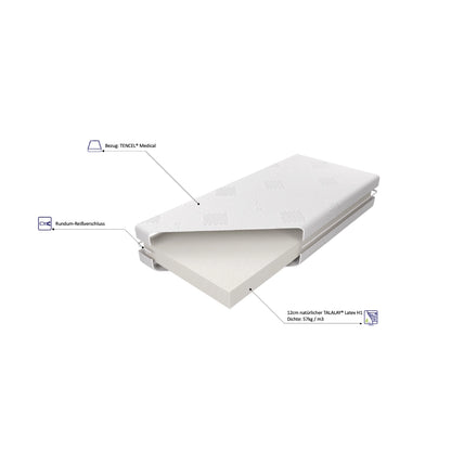 Naturlatexmatratze H1 Talalay; Matratze aus Naturlatex H1; Naturlatex-Matratze 90x200 H1; Naturlatexmatratze nach Maß H1;