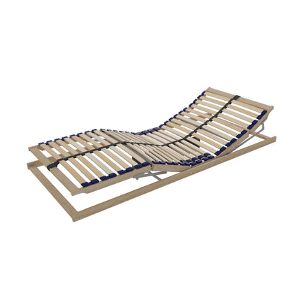 Elektrisch verstellbarer Lattenrost Flex-Birk-Samuri aus Birkenholz